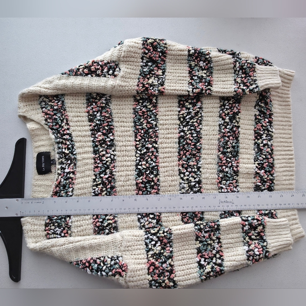 Anthropologie La Fee Verte Confetti Striped Sweater Boho Cottagecore Knit Small - Picture 8 of 12